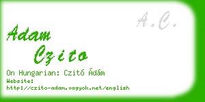 adam czito business card